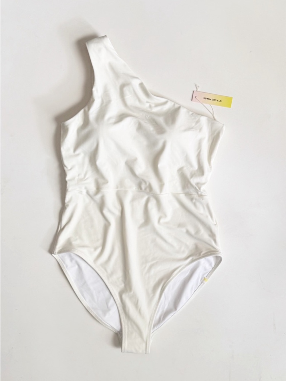 Summersalt Sidestroke One Piece Swimsuit Bathingsuit 12 Cream White Bride NWT - Picture 4 of 11